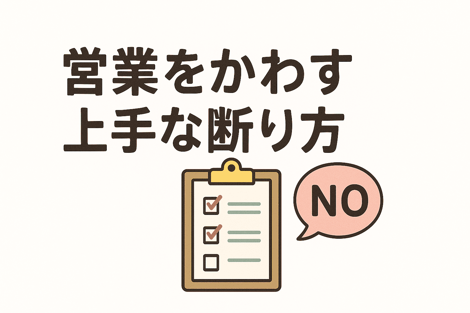 査定だけお願いしても大丈夫？営業をかわす３ステップと上手な断り方