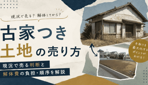 古家付き土地の売り方｜現況で売る判断と解体費の負担・順序