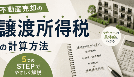 不動産売却の譲渡所得税の計算方法｜5つのSTEPとモデルケースで解説