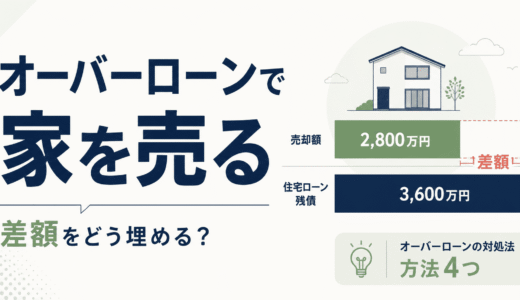 オーバーローンでも売却はできる｜差額の埋め方と方法4つ