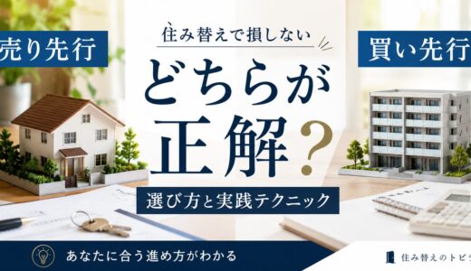 売り先行・買い先行はどちら？住み替えで損しない選び方と実践テクニック