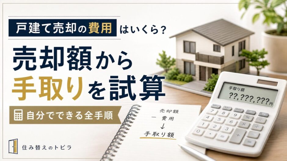 戸建て売却の費用はいくら？手取りを売却額から試算する全手順