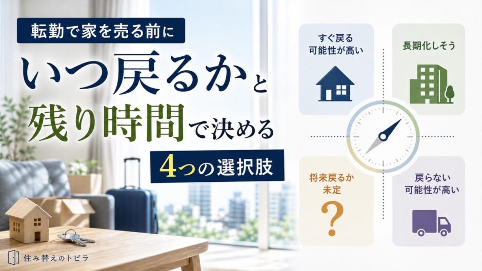 転勤で家を売る前に｜「いつ戻るか」と残り時間で選ぶ4つの選択肢