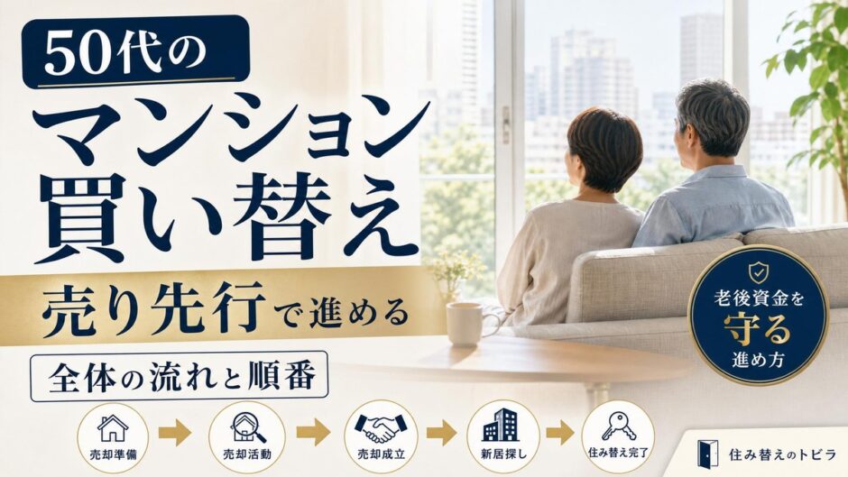 50代のマンション買い替え｜売り先行で進める全体の流れと順番
