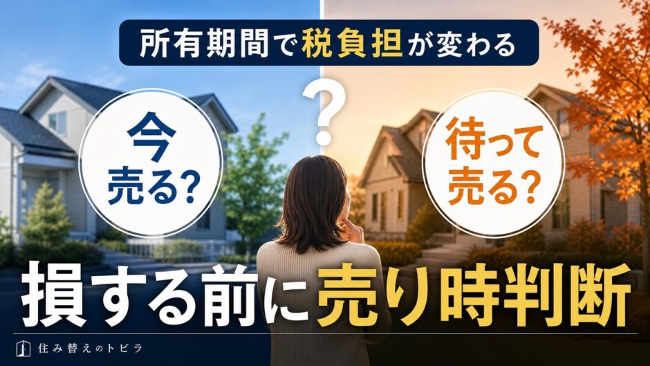 不動産売却の税率は所有期間で3段階｜今売るか待つかの判断軸