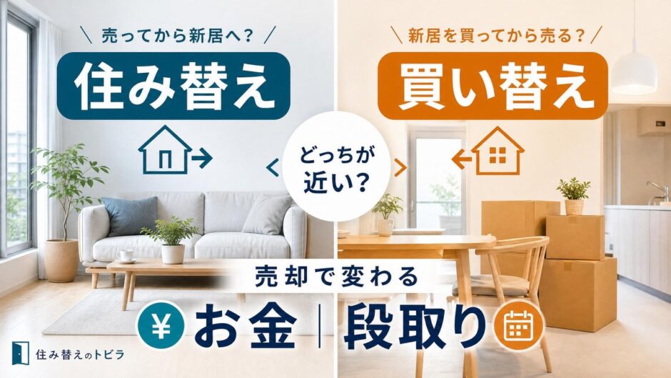 住み替えと買い替えの違いは？売却で変わるお金と段取り