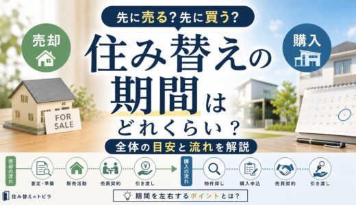 住み替えの期間はどれくらい？全体の目安と流れを解説