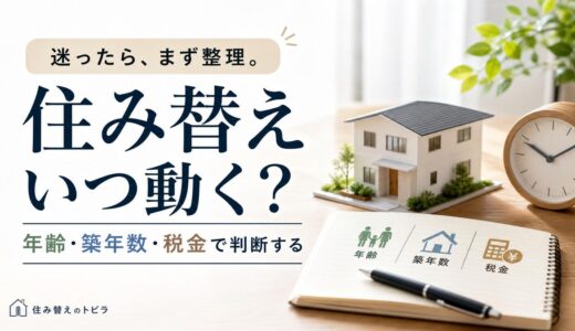住み替えのタイミングはいつ？年齢・築年数・税金で見極める