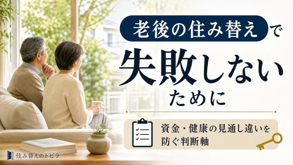 老後の住み替えで失敗しないために｜よくある後悔と回避の判断軸