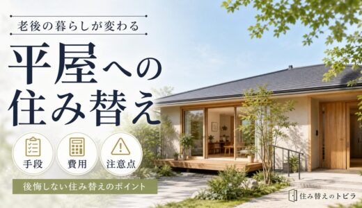 平屋への住み替え｜老後の手段・費用・注意点を解説