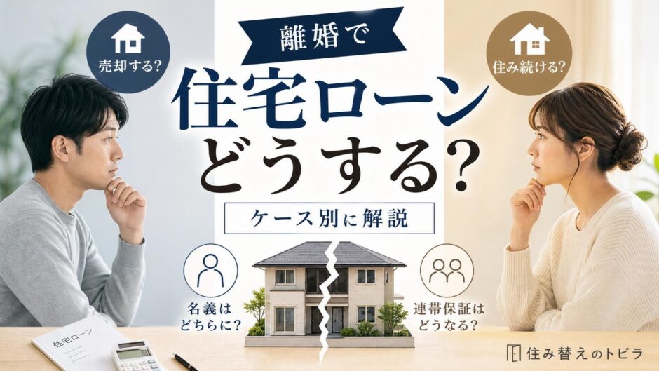 離婚で住宅ローンが残る家はどうする？売却・住み続けるをケース別に解説
