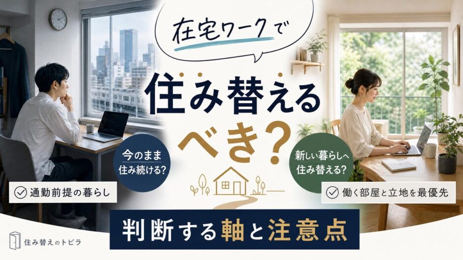 在宅ワークで住み替えるべき？住み続けるか判断する軸と注意点