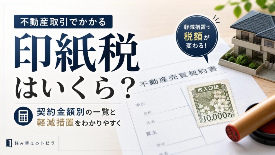 不動産の印紙税はいくら？契約金額別の一覧と軽減措置