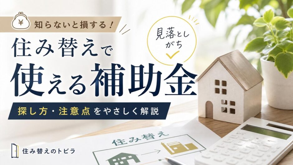 住み替えの補助金｜場面別に使える制度と探し方・注意点
