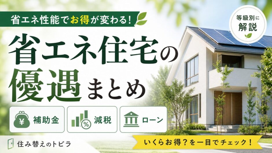 省エネ住宅の優遇まとめ｜補助金・減税・ローンを等級別に解説