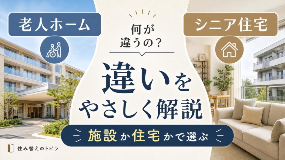 老人ホームとシニア住宅の違い｜施設か住宅かで選ぶ