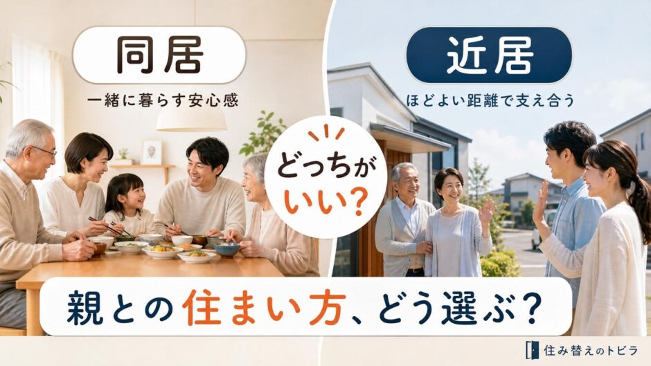 親との同居と近居はどっちがいい？違い・費用・住まいの選び方