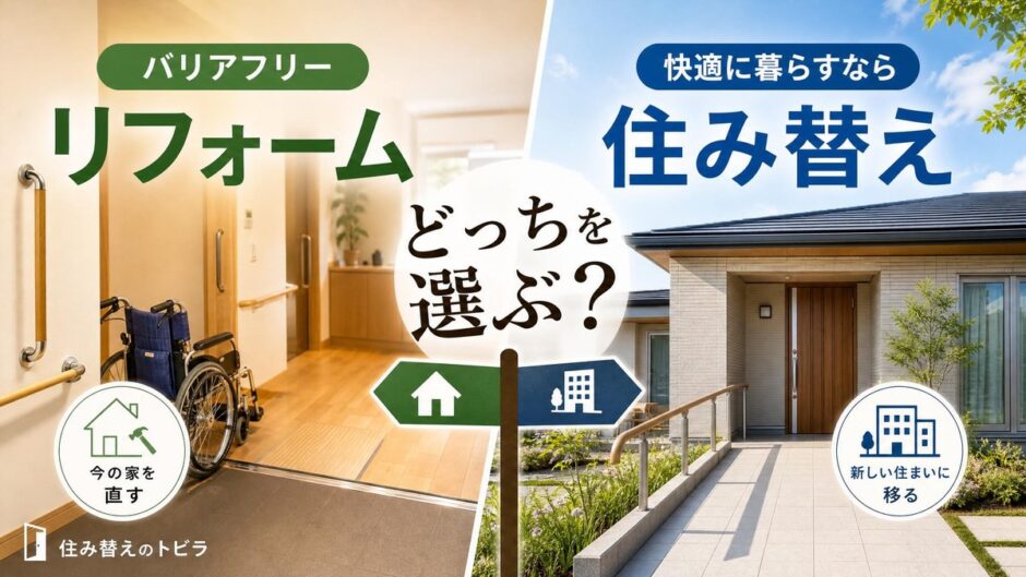 バリアフリーリフォームで住み続けるか住み替えか