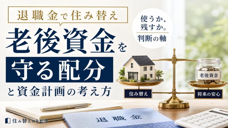 退職金で住み替え｜老後資金を守る配分と資金計画の考え方