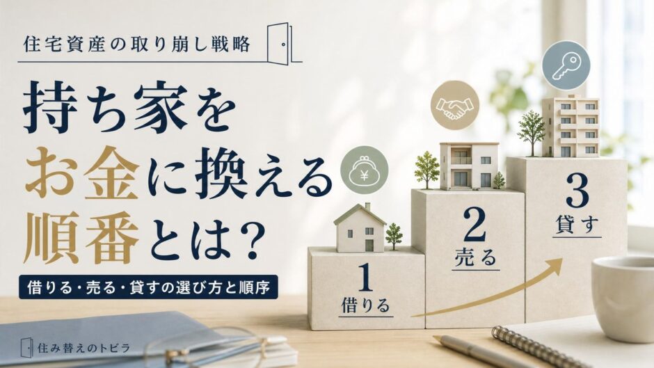 住宅資産の取り崩し戦略｜借りる・売る・貸すの選び方と順序