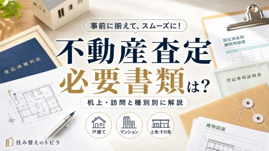 不動産査定の必要書類は？机上・訪問と種別別に解説