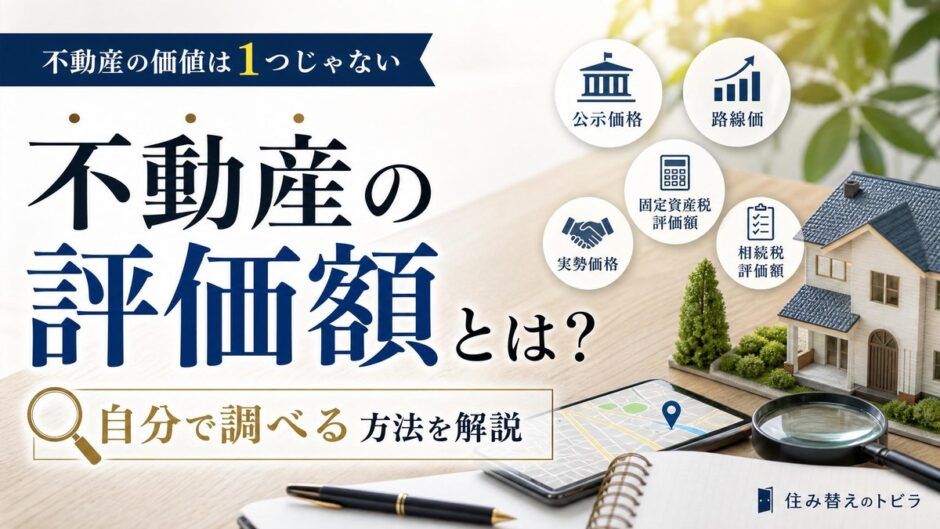 不動産の評価額とは？一物五価の違いと目的別の調べ方