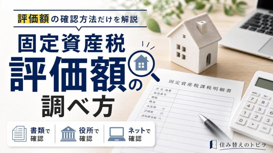 固定資産税評価額の調べ方｜書類・役所・ネットで確認する方法