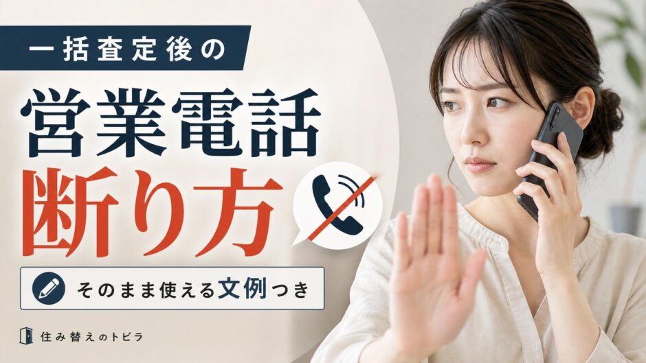 一括査定の営業電話の断り方と止め方｜文例つき