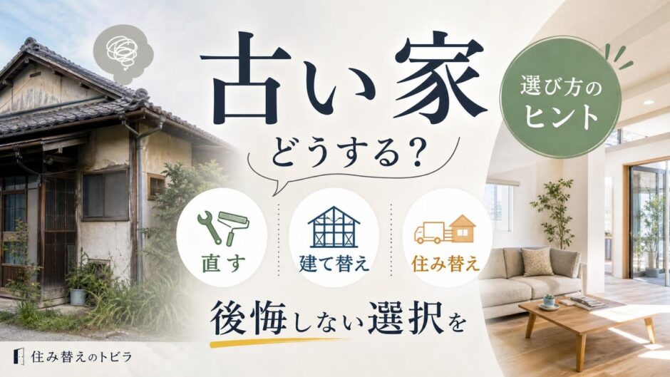 古い家どうする？直す・建て替え・住み替えの選び方