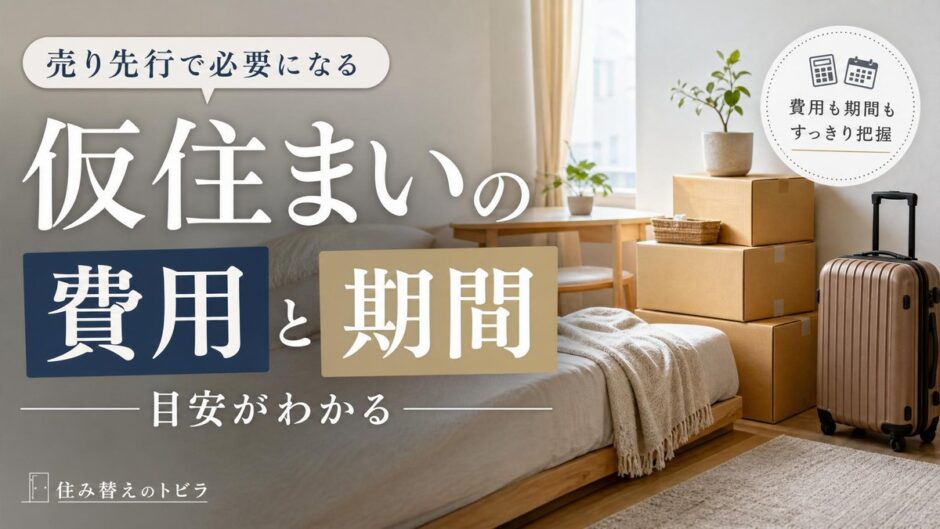 住み替えの仮住まいにかかる費用と期間の目安