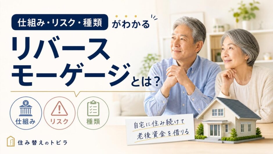 リバースモーゲージとは？仕組み・リスク・種類をわかりやすく解説