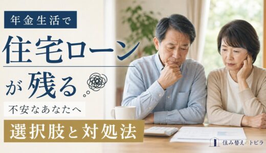 年金生活で住宅ローンが残るときの選択肢と対処法