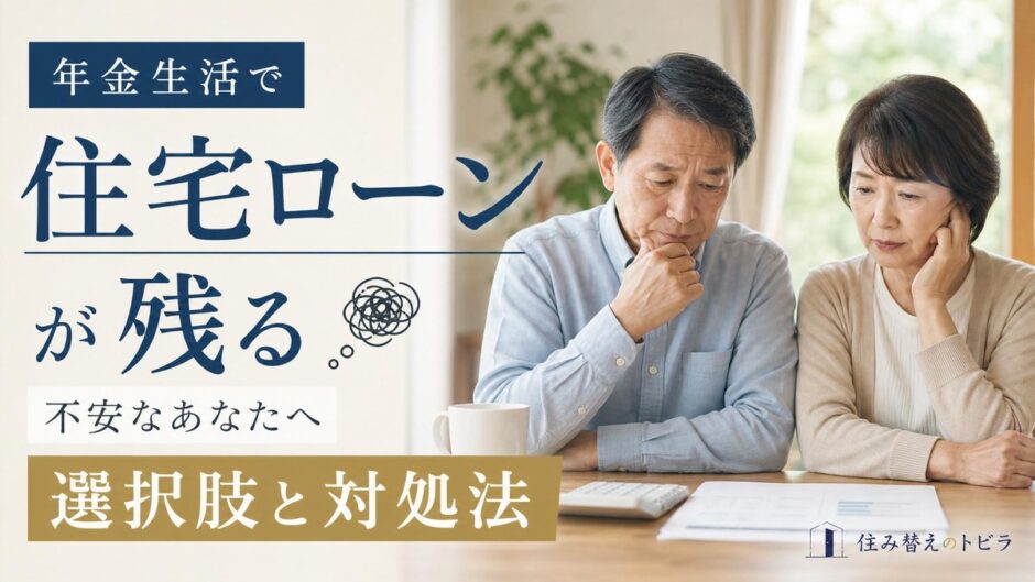 年金生活で住宅ローンが残るときの選択肢と対処法