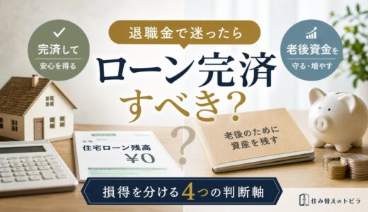 退職金で住宅ローンを完済すべきか｜損得を分ける4つの判断軸