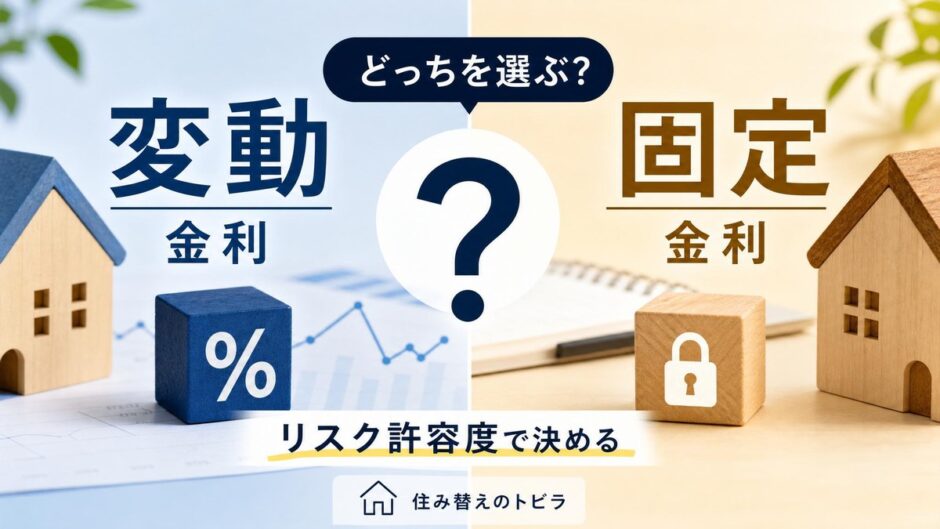 住宅ローンの変動と固定はどう選ぶ？住み替えの視点