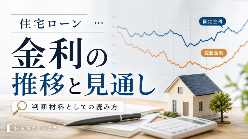 住宅ローン金利の推移と今後の見通し｜変動・固定の選び方
