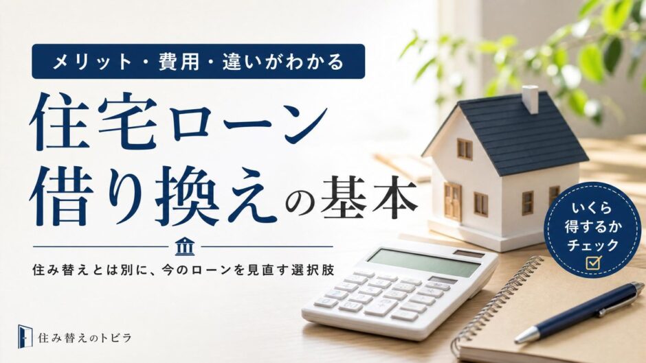 住宅ローンの借り換えとは？仕組み・費用・住み替えとの違いを解説