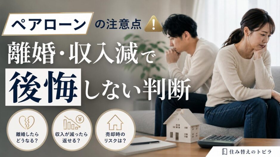 ペアローンの注意点は？団信・離婚・売却で後悔しない判断