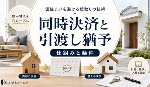 住み替えの同時決済と引渡し猶予とは？仕組みと条件