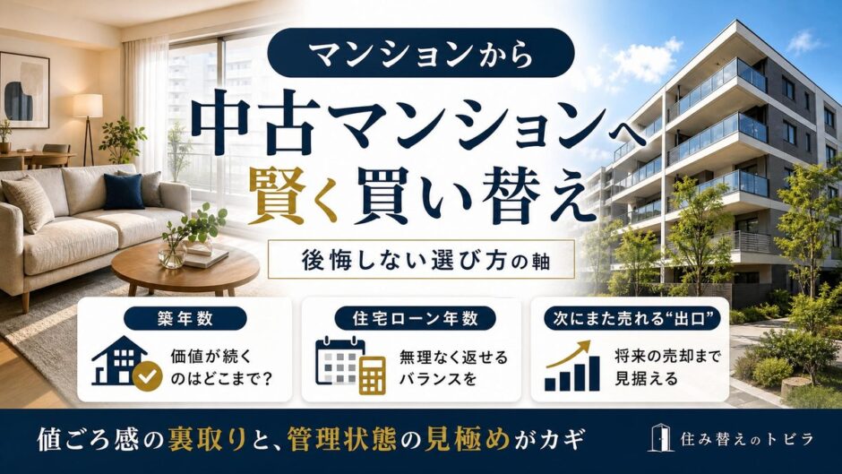 マンションから中古マンションに買い替え｜後悔しない選び方