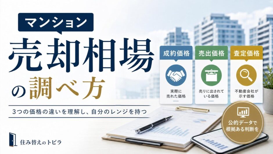 マンション売却相場とは｜3つの価格と調べ方・レンジの当て方