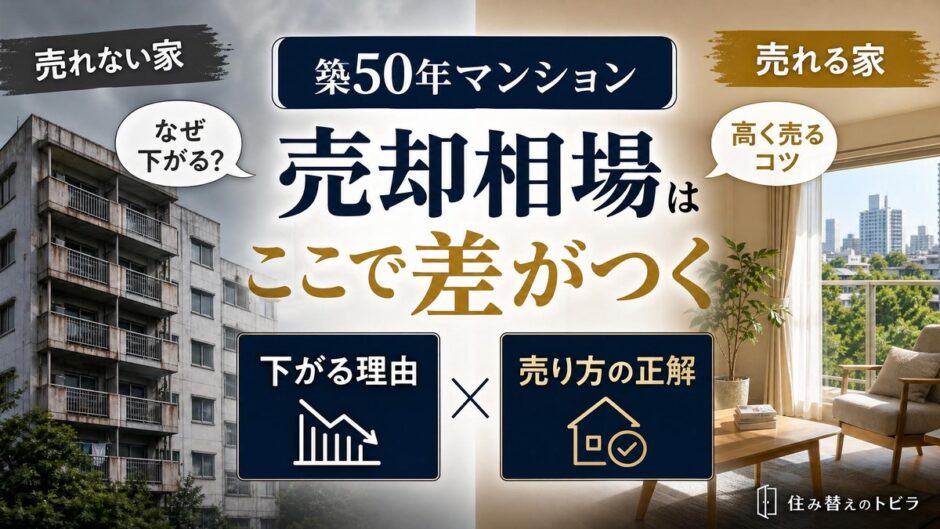 築50年マンションの売却相場は？下がる理由と売り方