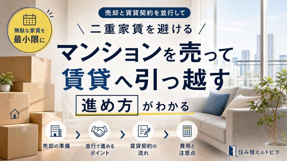 マンションを売って賃貸に引っ越す進め方と費用・審査