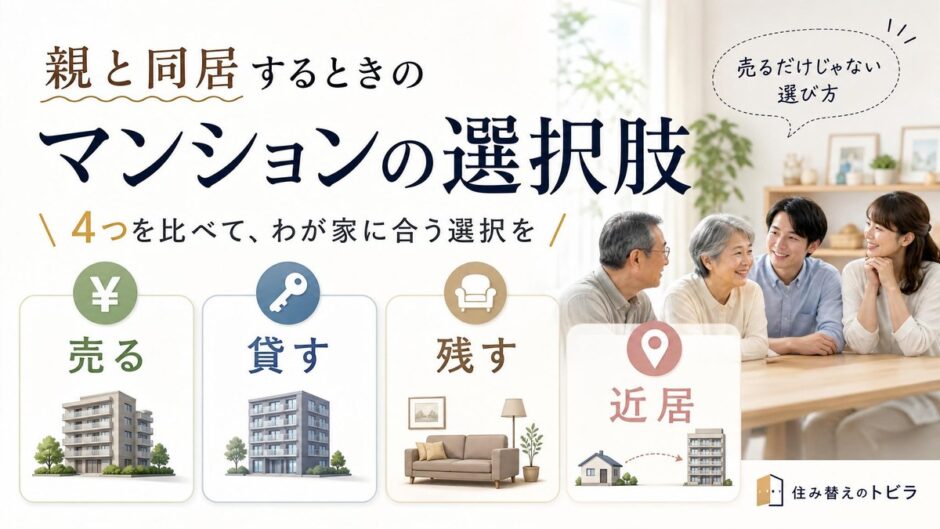 親と同居、マンションは売る？貸す・残すと比べて決める