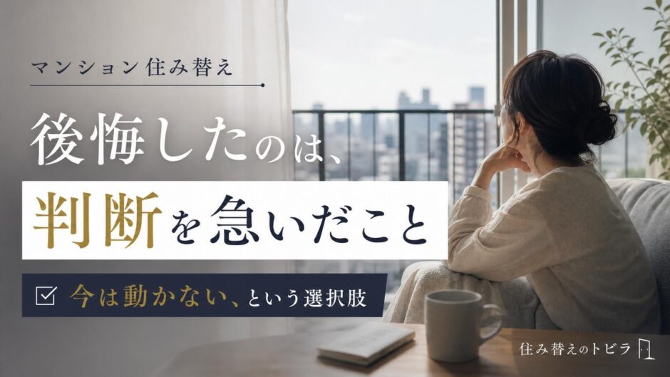 マンション住み替えの後悔｜原因と防ぐ事前チェック