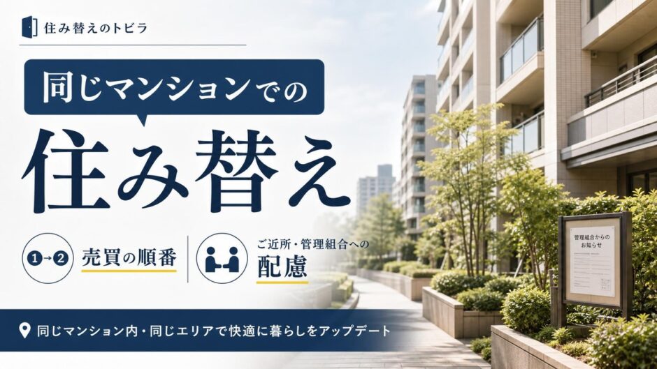 同じマンションでの住み替えの進め方｜順番とご近所配慮