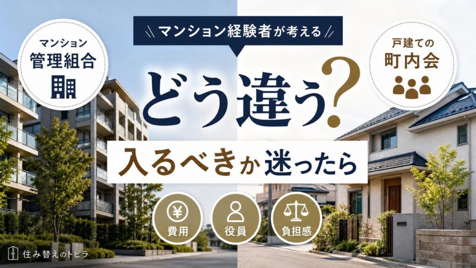 マンションから戸建てへ 町内会は入るべき?費用と役員