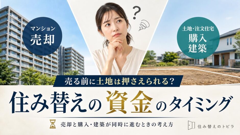 マンションから住み替え｜土地探しと売却の順番と資金