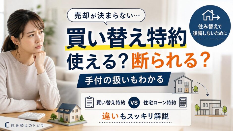 買い替え特約とは？使える場面と断られる場面・手付の扱い