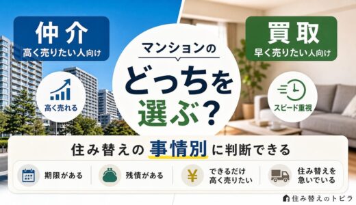 マンションの買取と仲介どっち？住み替えの事情別に選ぶ